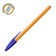 Ballic handle, bic Orange, node 0.8 mm, blueberry blue, soft economical thin letter, orange case