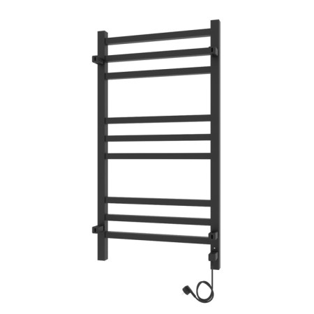 Two electric heated towers Laris Astor ChKCh9, 350x700 mm, 9 crossbars, left, black-5