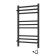 Two electric heated towers Laris Astor ChKCh9, 350x700 mm, 9 crossbars, left, black