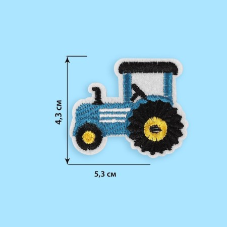 Thermal appliance "Tractor", 5.3 × 4.3 cm, blue color-1