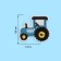 Thermal appliance "Tractor", 5.3 × 4.3 cm, blue color