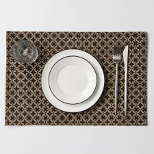 Serving napkin on the Wenzel table, 44.6 × 29.5 cm, black color