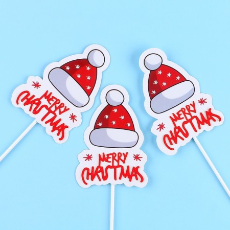 Decoration for the New Year cake, in a set of 3 pcs.-2