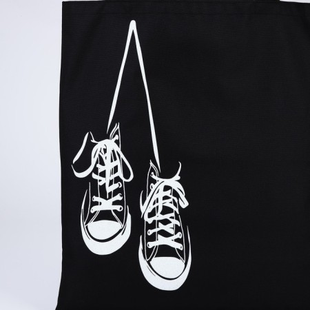 Bag Schoper "Sneakers", 35x0.5x40 cm, Department without lightning, without lining, Black-1