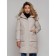 Coat insulated winter female, size 44, color light gray