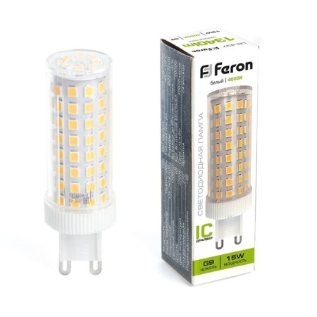LED LED Feron, G9, 15 W, 175-265 V, white light-3