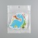 Stickers plastic "dinosaurics" set 60 pcs 10x12 cm