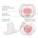 Nipple - classic dummy, silicone, +6 months, with a cap, pink color