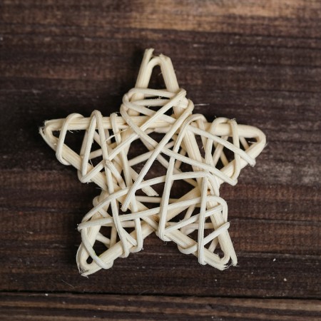 Decor for creativity from the vine "Star", the color is natural