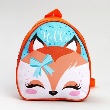 Children's set "Fox", backpack 21x25 cm, cap rr. 52-54 cm-2