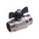 Aqualink, PN 50, external/outer threads 1 ", butterfly, nickelled