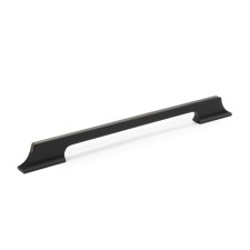 Cappio bracket handle, aluminum, m/o 224 mm, black color with gray insert