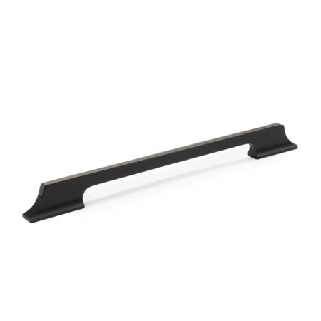 Cappio bracket handle, aluminum, m/o 224 mm, black color with gray insert