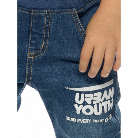 Pants for boys, height 104 cm, blue color-5