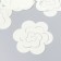 The workpiece of Foamiran "Flower Curly" 10x9.5 cm set 5 pcs. Shampan