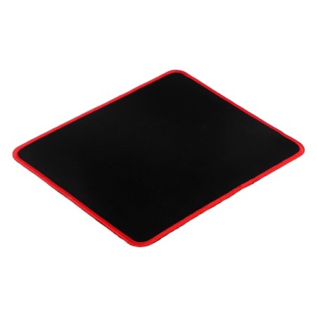 Mouse mat, gaming, 25x21x0.15 cm, overlock, black and red-1