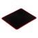 Mouse mat, gaming, 25x21x0.15 cm, overlock, black and red