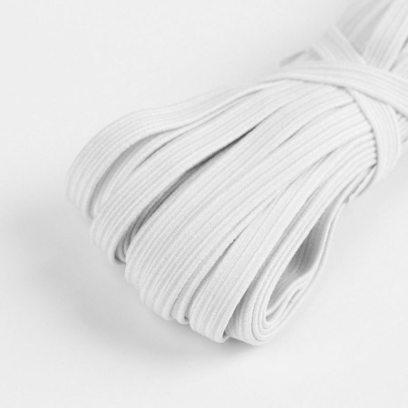 Linen gum, 6 mm, 10 ± 1 m, white color-1