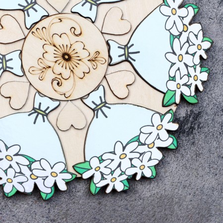 Standing for hot "bouquet of daisies", d = 20 cm, juniper-2