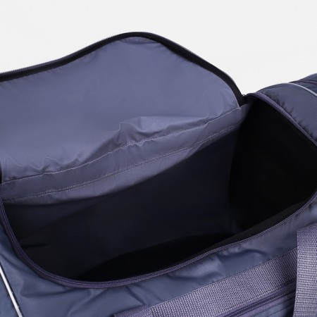 Sports bag, lightning department, 3 outer pockets, long belt, gray color-2