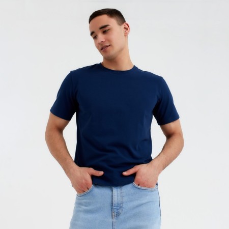 Men's T-shirt Minaku Regular Fit: Blue color, rr 52-1