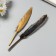Pen decorative Gusin Bilateral black with gold h = 10-15 cm