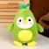 Soft toy "Penguin", 22 cm, green color