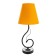 Lamp table Marcel 1x15W E14 18x18x42cm Black/Orange Risalux