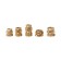 The heat installation nut, brass, thread m2/m3/m4, set 330 pcs