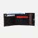 Women's wallet on the button, brown color