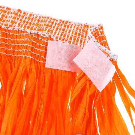 Hawaiian skirt, 80 cm, orange color-3