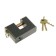 The castle of the hinged "gait" VS2-3C, the handle d = 13 mm, 3 keys with a double cut, antique color