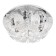 Economic Service chandelier with PDU "Barensa", 6x40W E27, chrome 45x45x25 cm