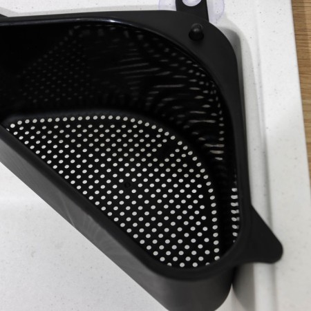Holder on a sink for kitchen trifles, 26 × 14 × 9 cm, black color-4