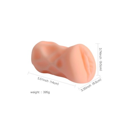 Realistic xise masturbator, vagina, tpr, bodily color, 13 cm-5