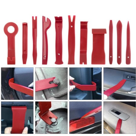 A set of instrument for plastic, 19 items, in a bag-3