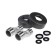 ACCOONA A71127AT bath mixer, single -leaf, pour 300 mm, shower set, black