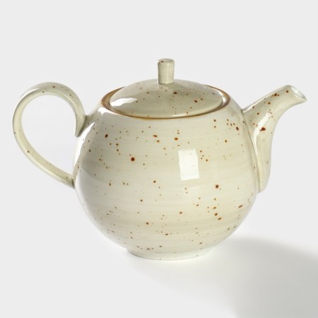 Teapot Porcelain Hot Magistro Mediterana, 900 ml, beige color-4
