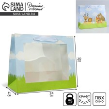 Gift Crafts with a plastic window, packaging, Friends, 24 x 20 x 11 cm