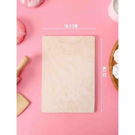 Board cutting wooden shade "Rules at home, our family", 25 × 16.5 cm-1