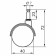 Wheel support 40 mm, with a pin