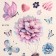 Tattoo on the body color "Flowers and butterflies" 12x7.5 cm