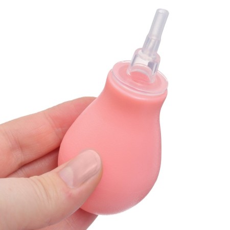 Nasal aspirator with a replaceable nose, pink color-2