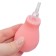 Nasal aspirator with a replaceable nose, pink color