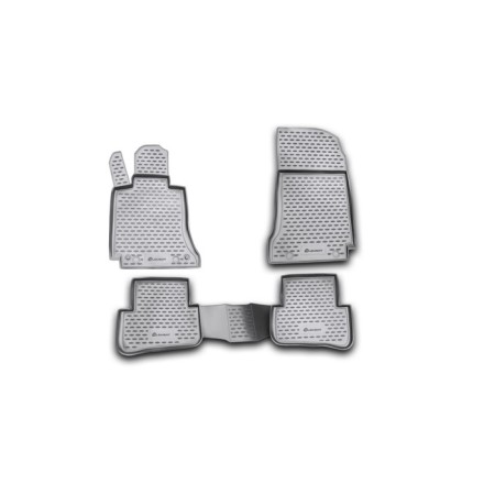 Rugs in the Mercedes-Benz Salon C-Class W204 2007-2014, 4 pcs. (polyurethane)
