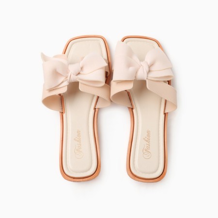 Women's slippers with an open nose, size 40-41, milk color-5