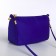 Bag Women's Cross-Bodi with a zipper, blue color