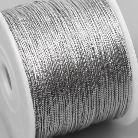 Lurers Cord 1 mm, 95 m, silver-2