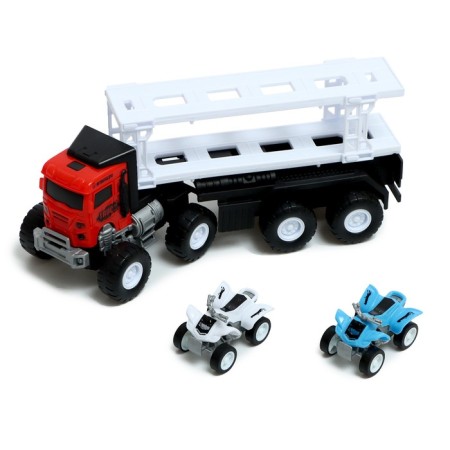 Truck Inertial "Avtovos", with 2 ATVs, color mix-4