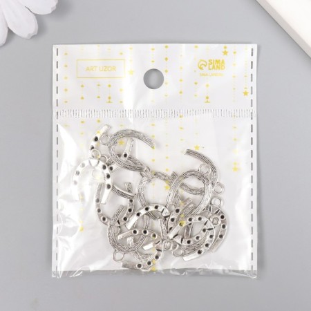 Decor Metal for creativity "Snow" silver 4642 2x1.5 cm-5